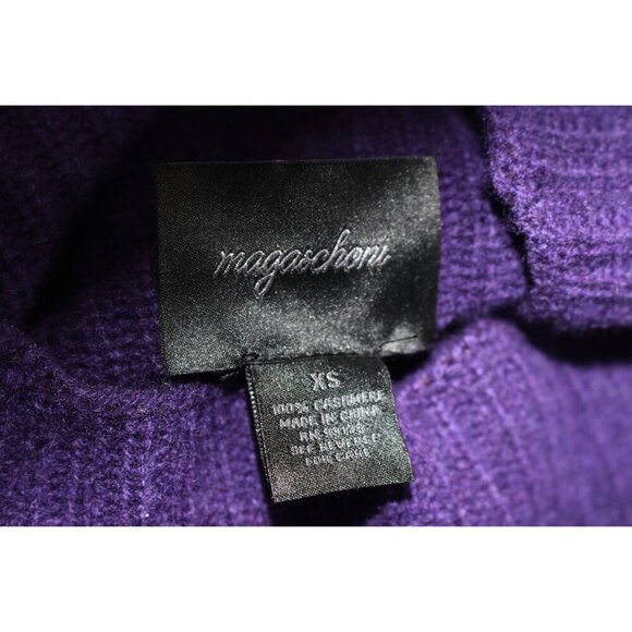 Magaschoni Cashmere - Women's Funnel Neck, Ribbed Tunic, XS - Picture 3 of 8
